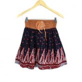 Short Saia Estampado - Azul
